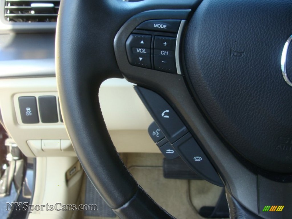 2012 TSX Technology Sedan - Crystal Black Pearl / Taupe photo #15