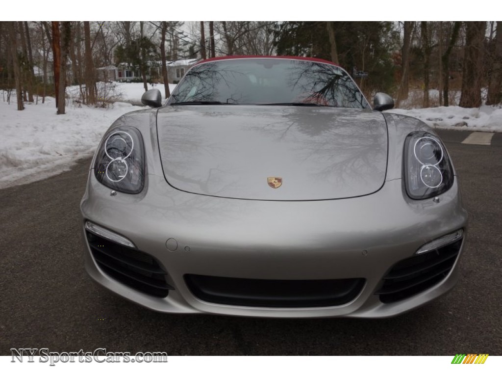 2013 Boxster S - Platinum Silver Metallic / Carrera Red Natural Leather photo #2
