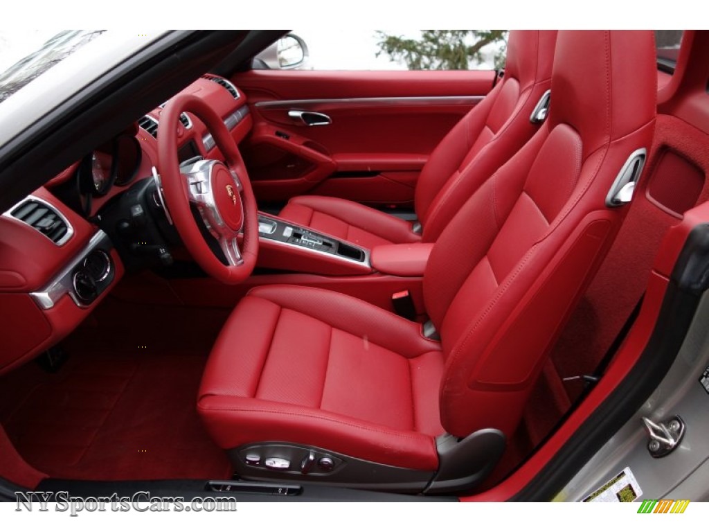 2013 Boxster S - Platinum Silver Metallic / Carrera Red Natural Leather photo #16