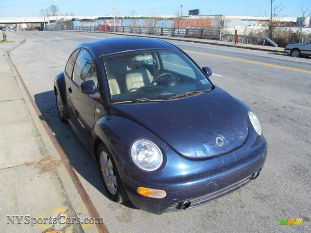 1999 New Beetle GLS Coupe - Batik Blue Metallic / Cream photo #1
