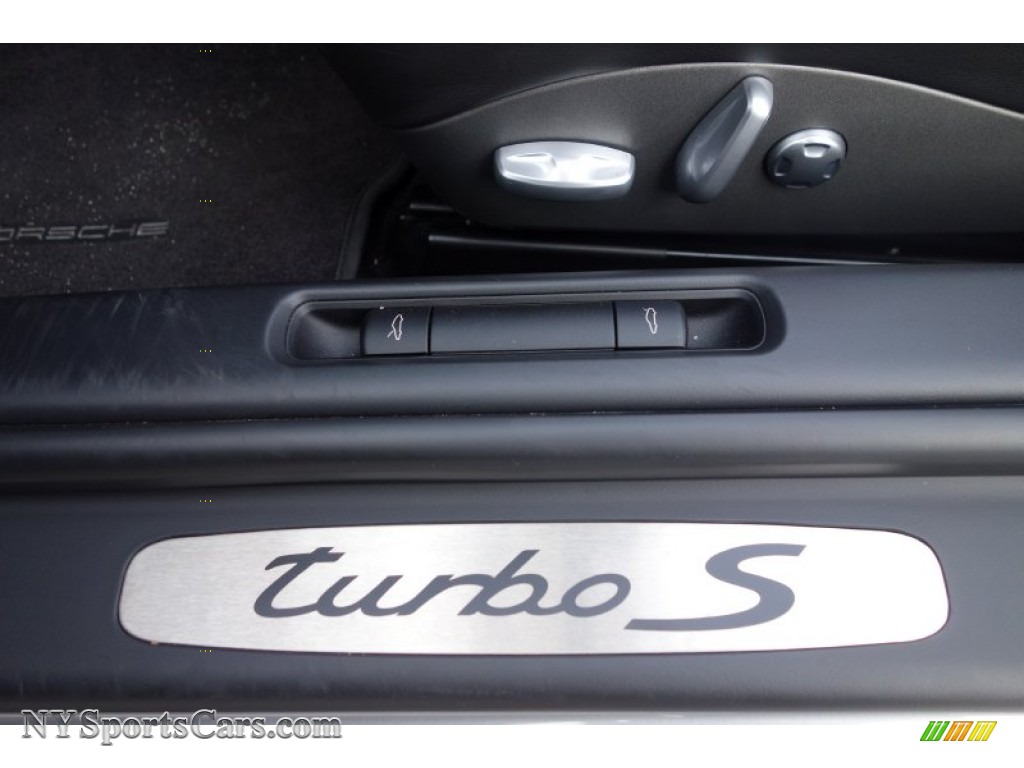 2011 911 Turbo S Cabriolet - GT Silver Metallic / Black photo #20
