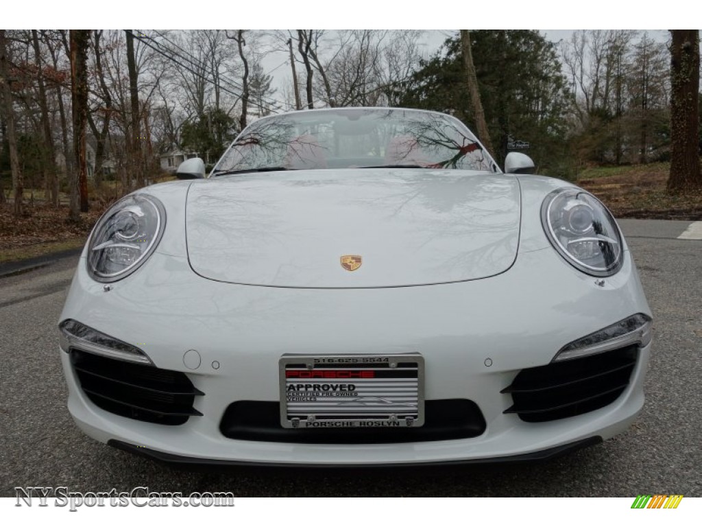 2013 911 Carrera S Cabriolet - White / Carrera Red Natural Leather photo #2