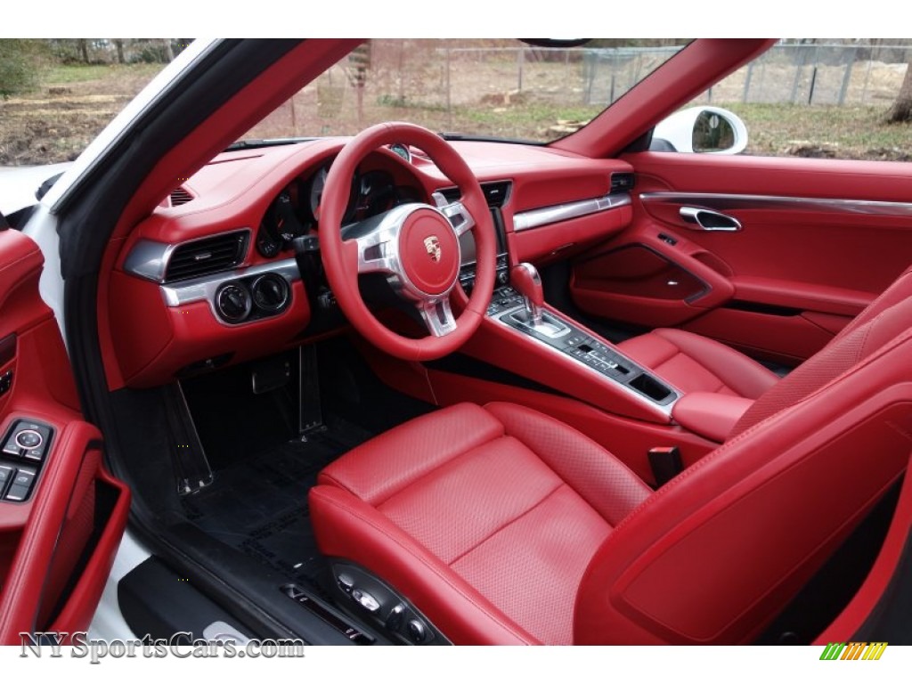 2013 911 Carrera S Cabriolet - White / Carrera Red Natural Leather photo #12