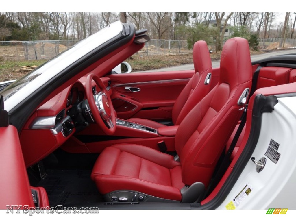 2013 911 Carrera S Cabriolet - White / Carrera Red Natural Leather photo #13