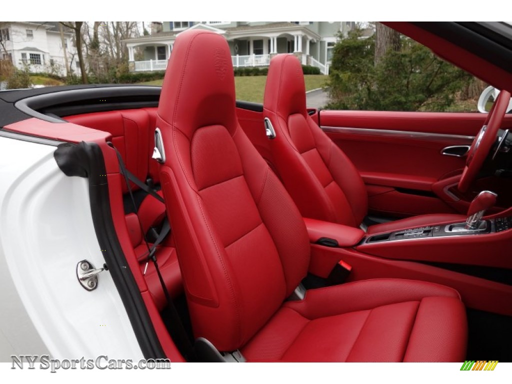 2013 911 Carrera S Cabriolet - White / Carrera Red Natural Leather photo #17