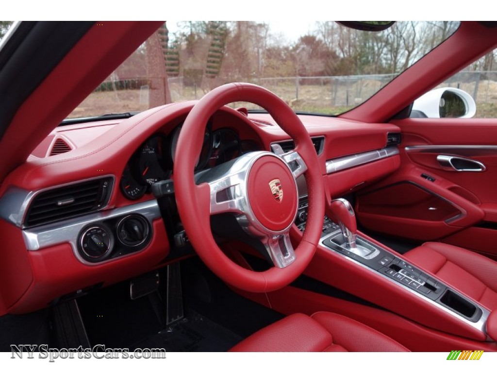 2013 911 Carrera S Cabriolet - White / Carrera Red Natural Leather photo #20