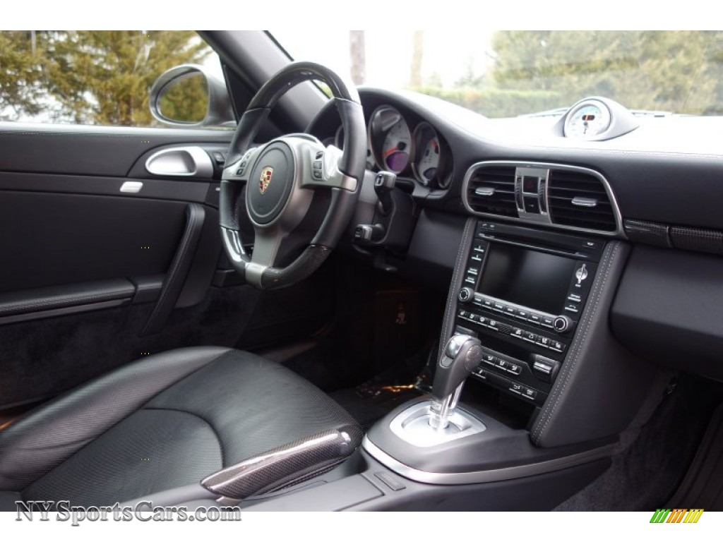 2010 911 Turbo Coupe - Meteor Grey Metallic / Black photo #18