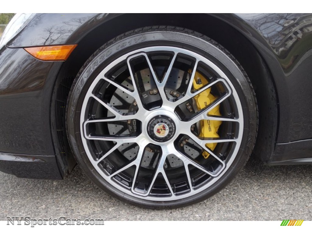 2014 911 Turbo S Coupe - Basalt Black Metallic / Carrera Red Natural Leather photo #10