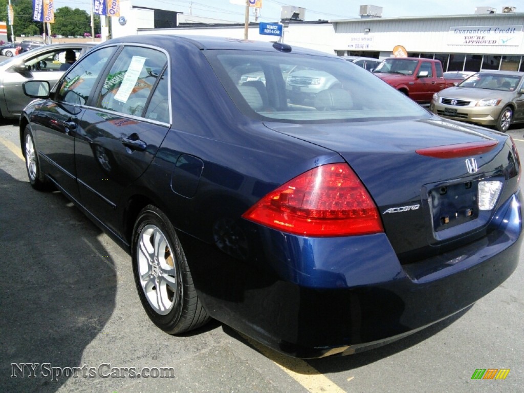 2007 Accord EX-L Sedan - Royal Blue Pearl / Gray photo #4