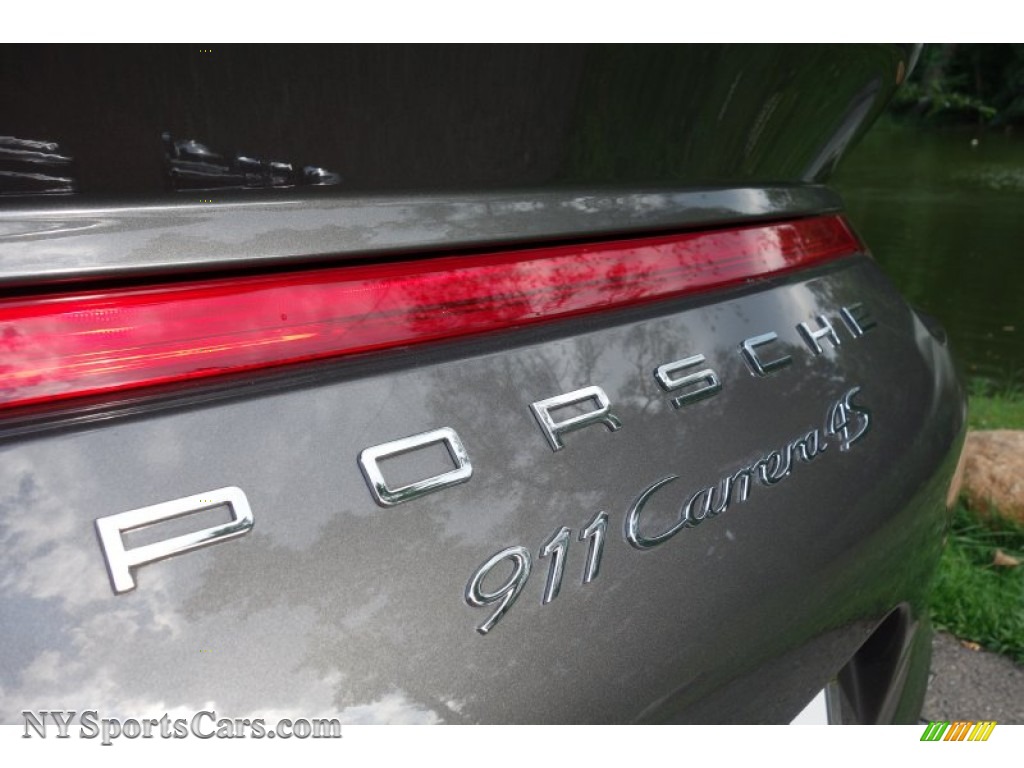 2015 911 Carrera 4S Cabriolet - Agate Grey Metallic / Black/Platinum Grey photo #6