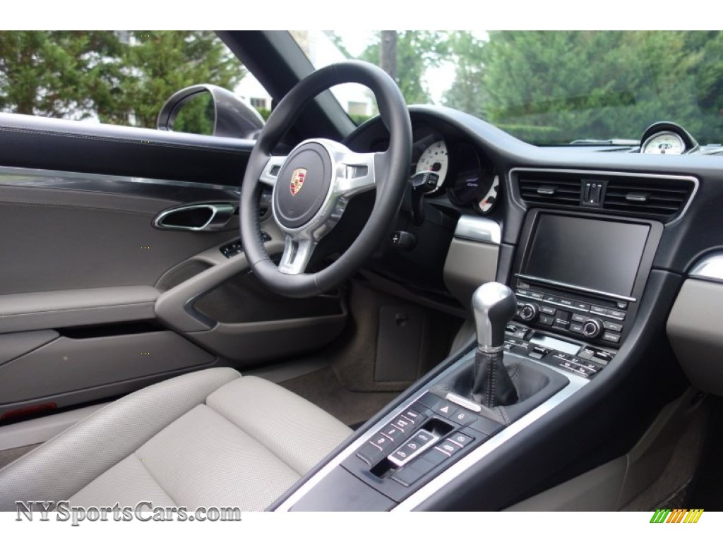 2015 911 Carrera 4S Cabriolet - Agate Grey Metallic / Black/Platinum Grey photo #21