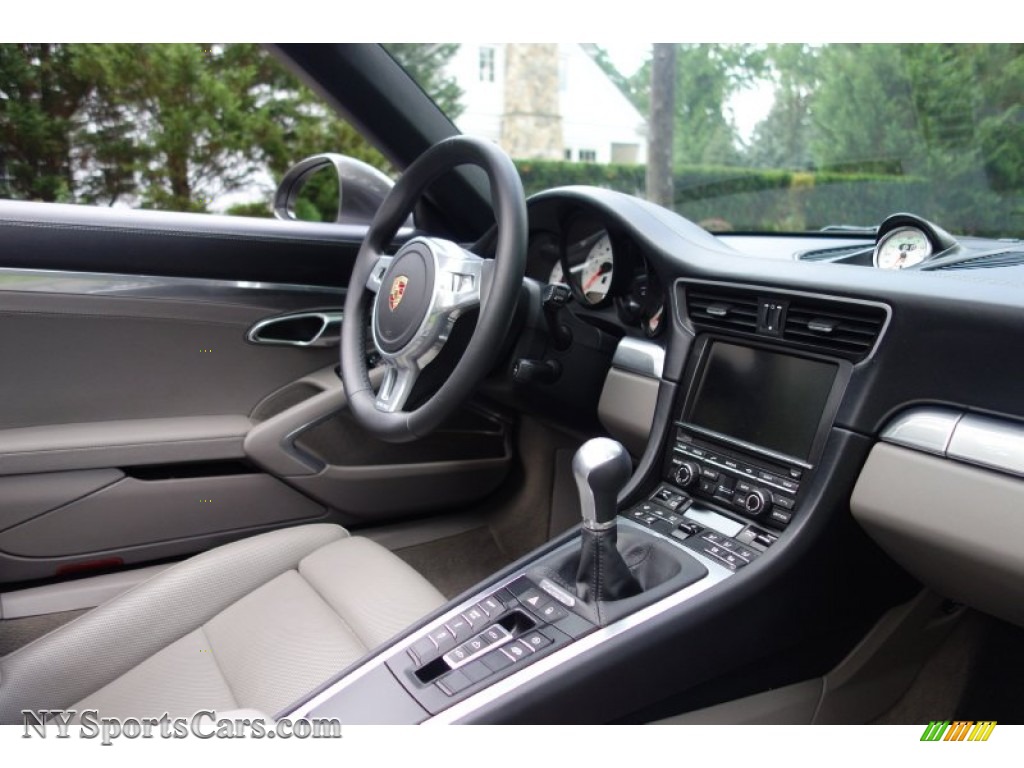 2015 911 Carrera 4S Cabriolet - Agate Grey Metallic / Black/Platinum Grey photo #22