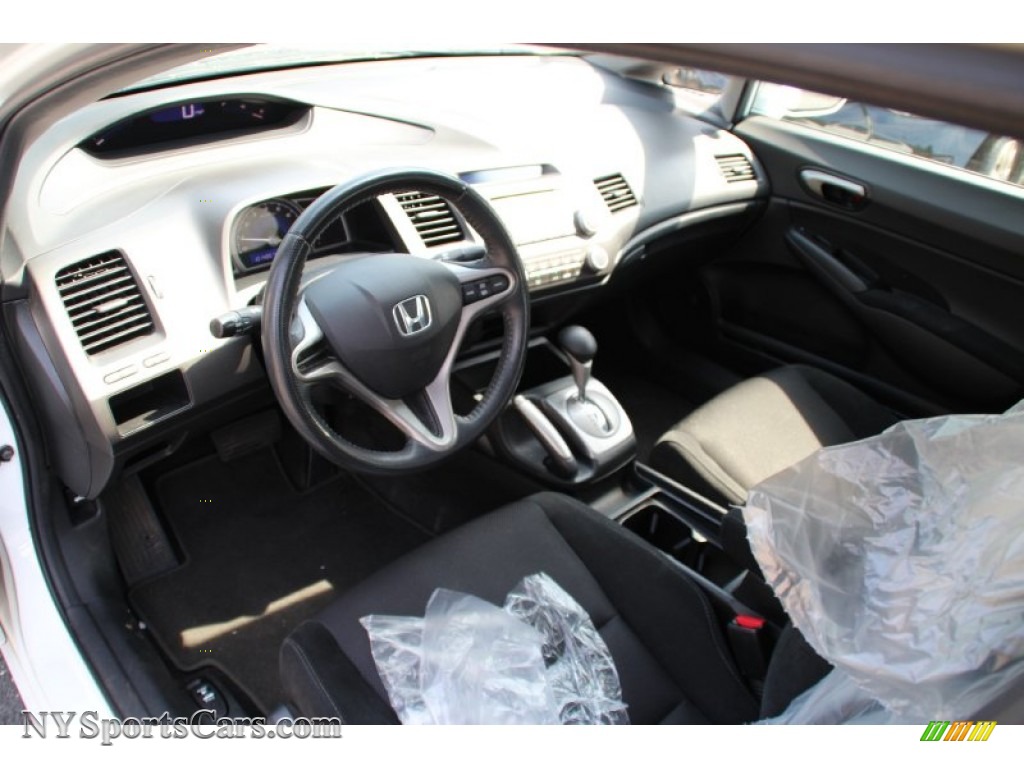2009 Civic LX-S Sedan - Taffeta White / Black photo #9