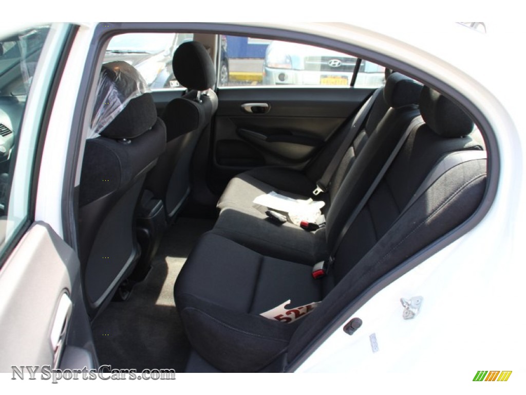2009 Civic LX-S Sedan - Taffeta White / Black photo #11