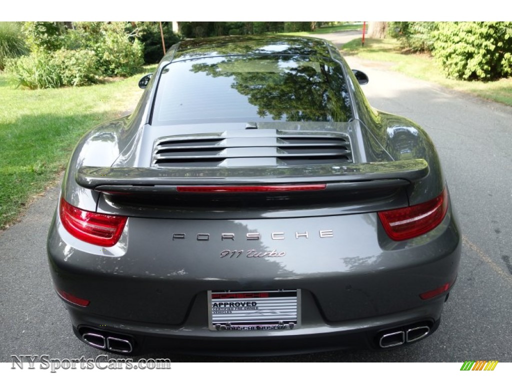 2015 911 Turbo Coupe - Agate Grey Metallic / Black/Garnet Red photo #5