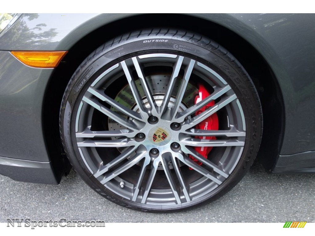 2015 911 Turbo Coupe - Agate Grey Metallic / Black/Garnet Red photo #11