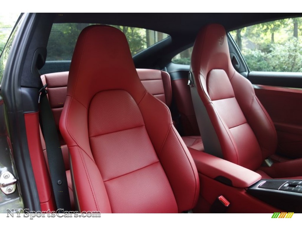 2015 911 Turbo Coupe - Agate Grey Metallic / Black/Garnet Red photo #18