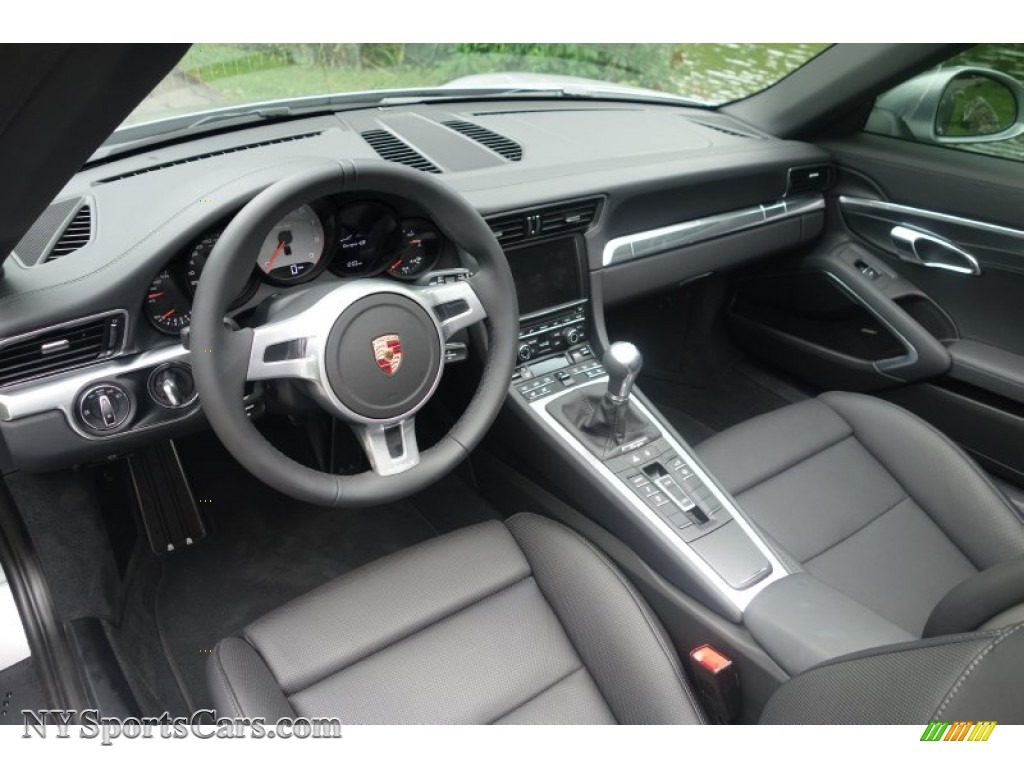 2015 911 Targa 4S - GT Silver Metallic / Black photo #14