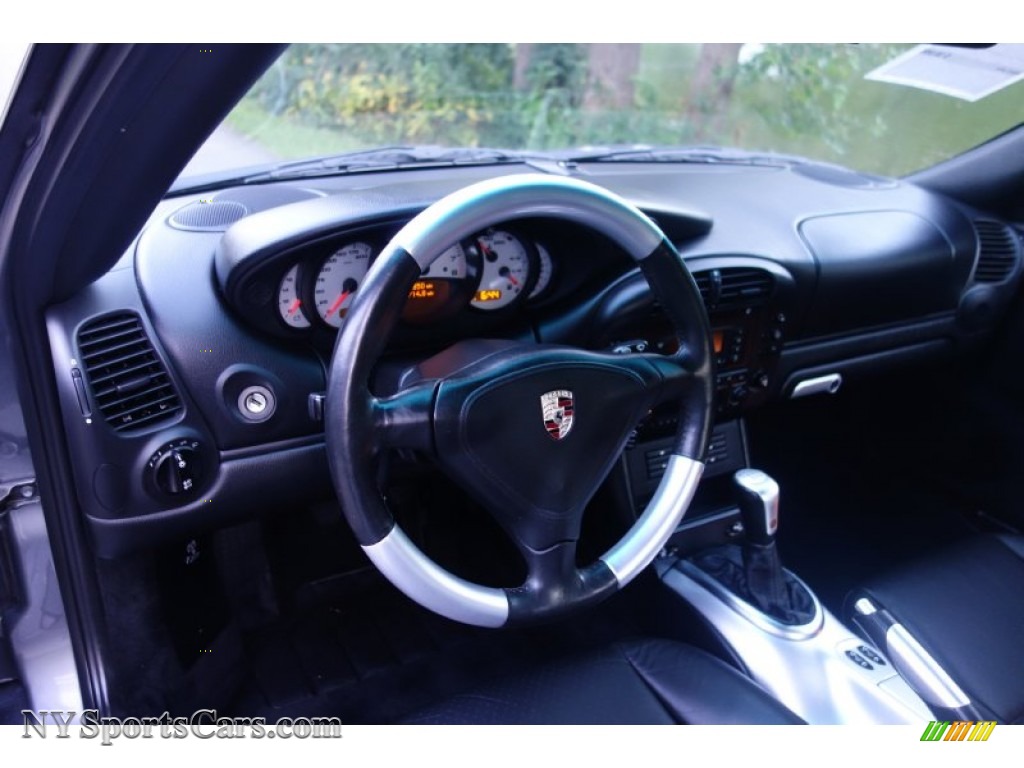 2003 911 Carrera Coupe - Seal Grey Metallic / Black photo #22