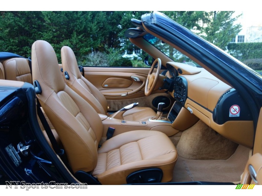 2003 911 Carrera 4 Cabriolet - Midnight Blue Metallic / Cinnamon Brown photo #15