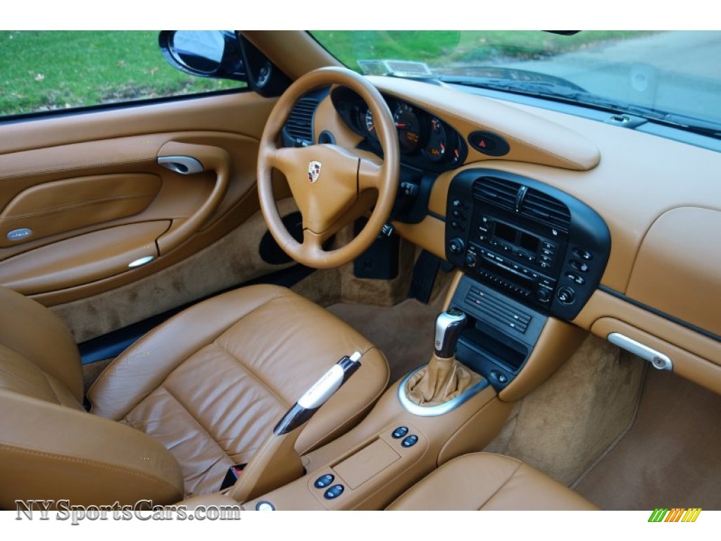 2003 911 Carrera 4 Cabriolet - Midnight Blue Metallic / Cinnamon Brown photo #18