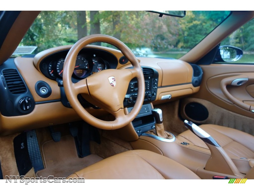 2003 911 Carrera 4 Cabriolet - Midnight Blue Metallic / Cinnamon Brown photo #20