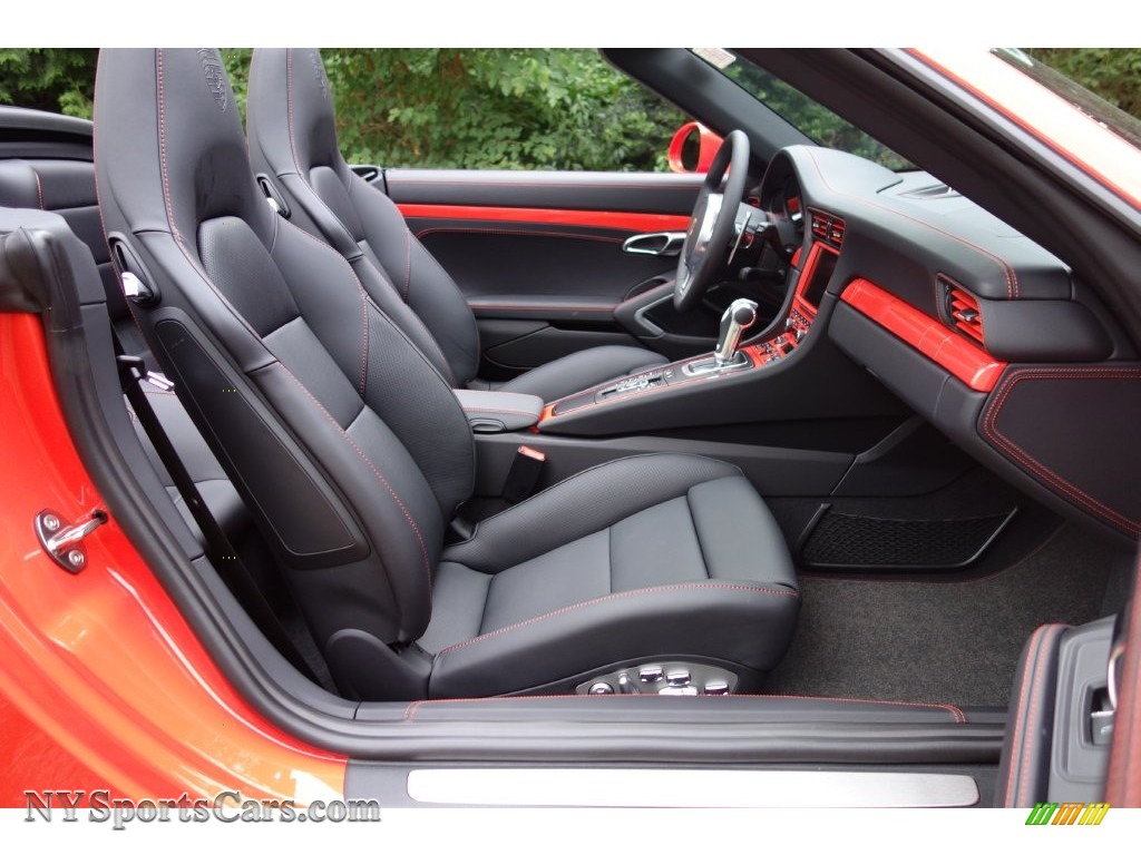 2016 911 Turbo S Cabriolet - Lava Orange / Black photo #19