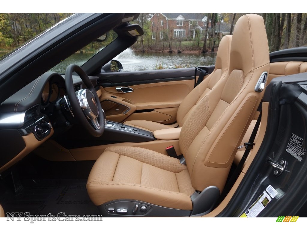 2014 911 Carrera 4S Cabriolet - Agate Grey Metallic / Espresso/Cognac Natural Leather photo #13