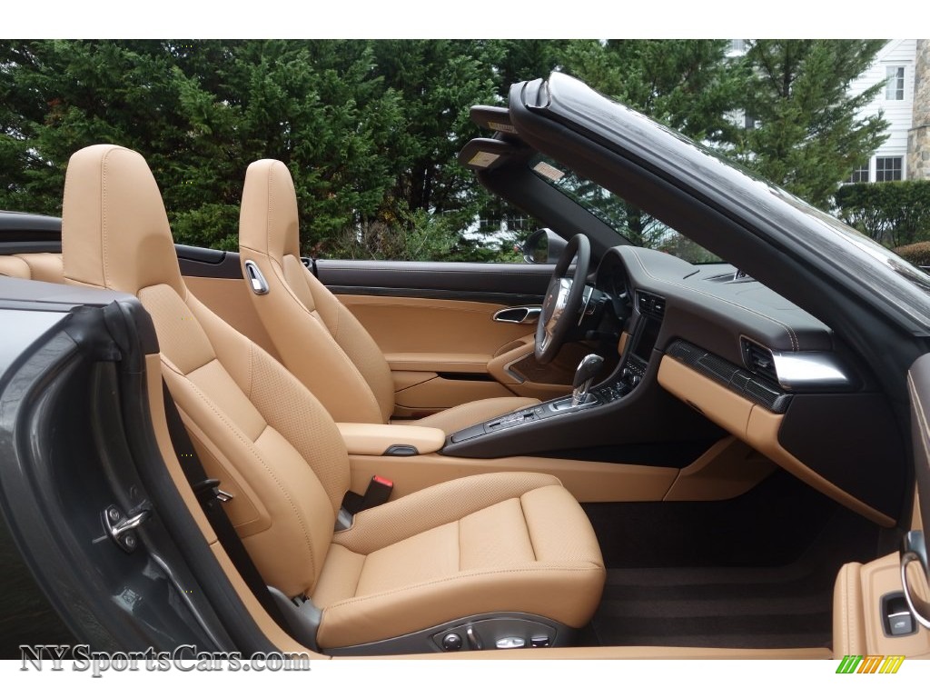 2014 911 Carrera 4S Cabriolet - Agate Grey Metallic / Espresso/Cognac Natural Leather photo #15
