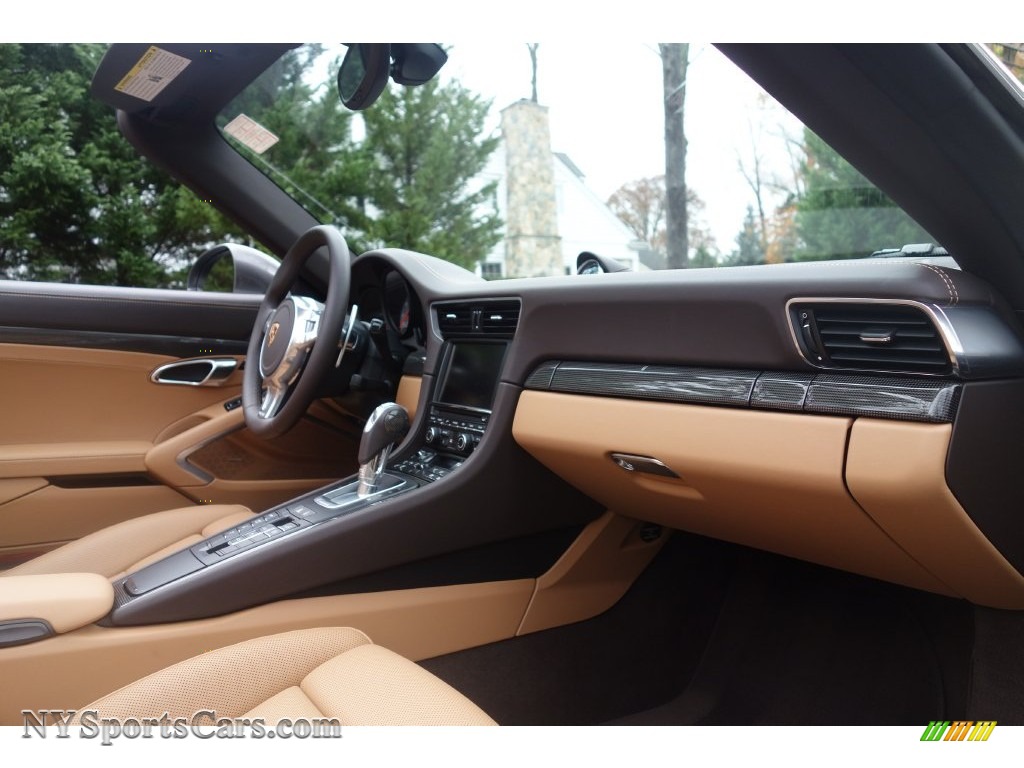 2014 911 Carrera 4S Cabriolet - Agate Grey Metallic / Espresso/Cognac Natural Leather photo #16