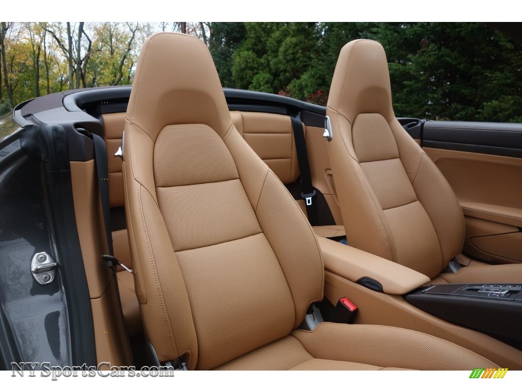 2014 911 Carrera 4S Cabriolet - Agate Grey Metallic / Espresso/Cognac Natural Leather photo #19