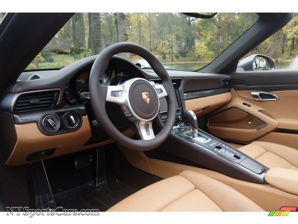 2014 911 Carrera 4S Cabriolet - Agate Grey Metallic / Espresso/Cognac Natural Leather photo #21