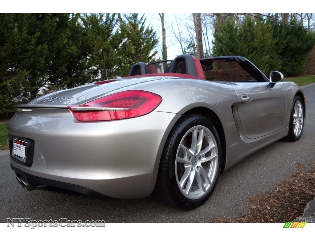 2013 Boxster S - Platinum Silver Metallic / Carrera Red Natural Leather photo #6