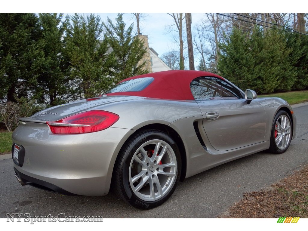 2013 Boxster S - Platinum Silver Metallic / Carrera Red Natural Leather photo #7