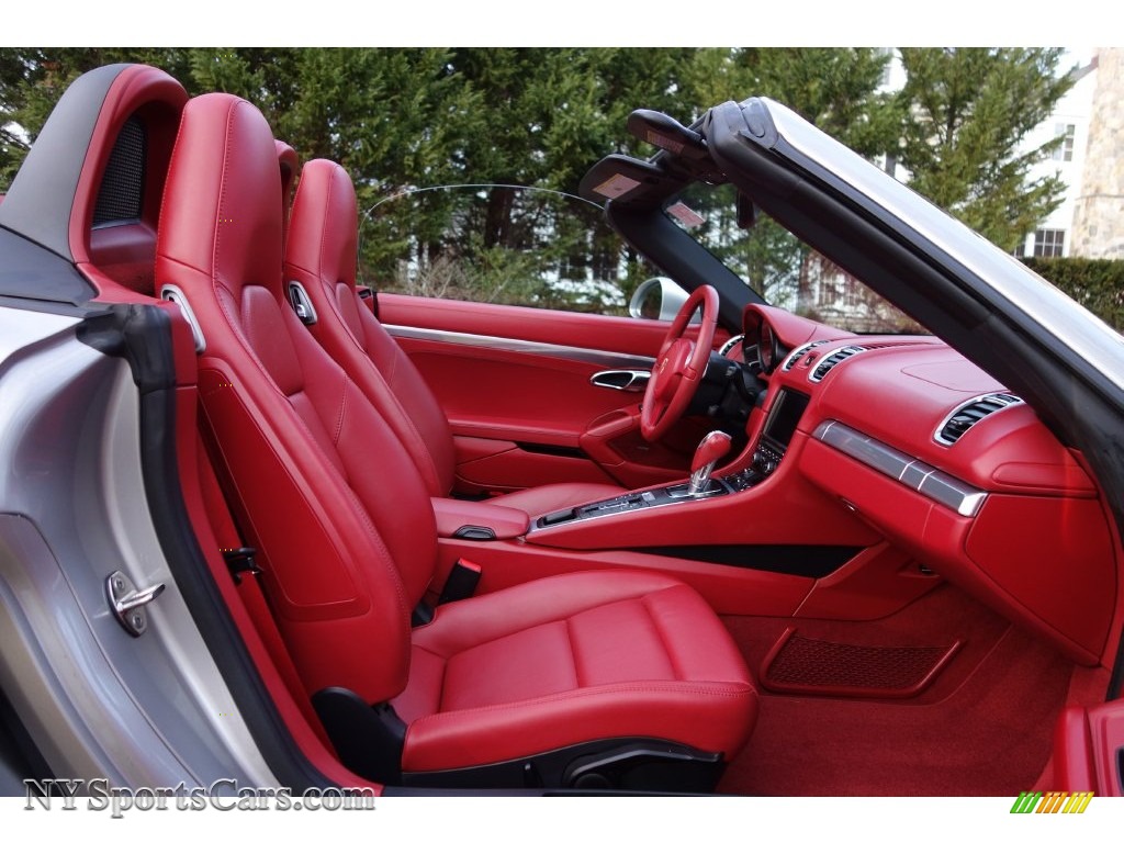 2013 Boxster S - Platinum Silver Metallic / Carrera Red Natural Leather photo #15