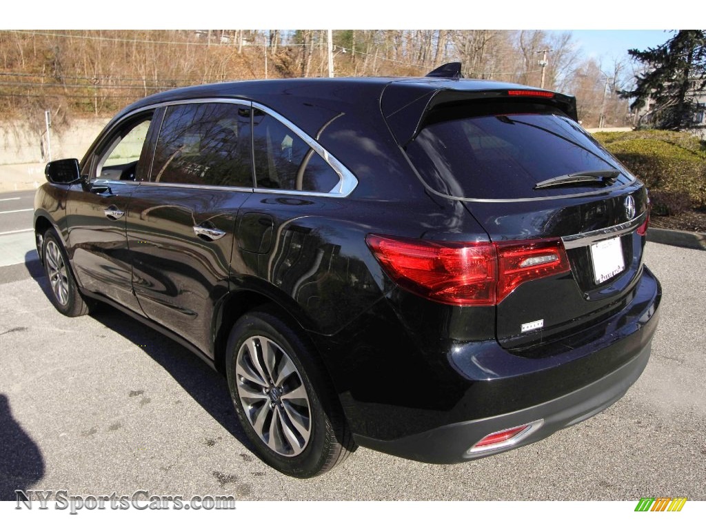 2014 MDX SH-AWD Technology - Crystal Black Pearl / Parchment photo #4