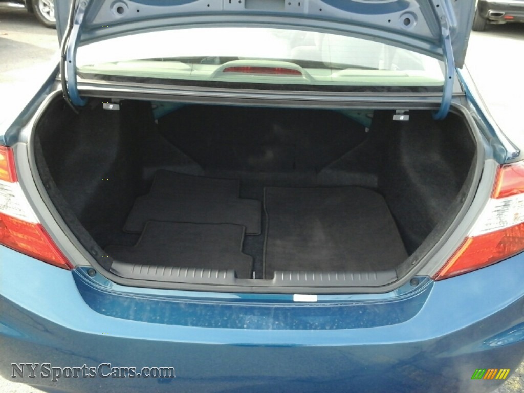 2012 Civic EX Sedan - Dyno Blue Pearl / Beige photo #11
