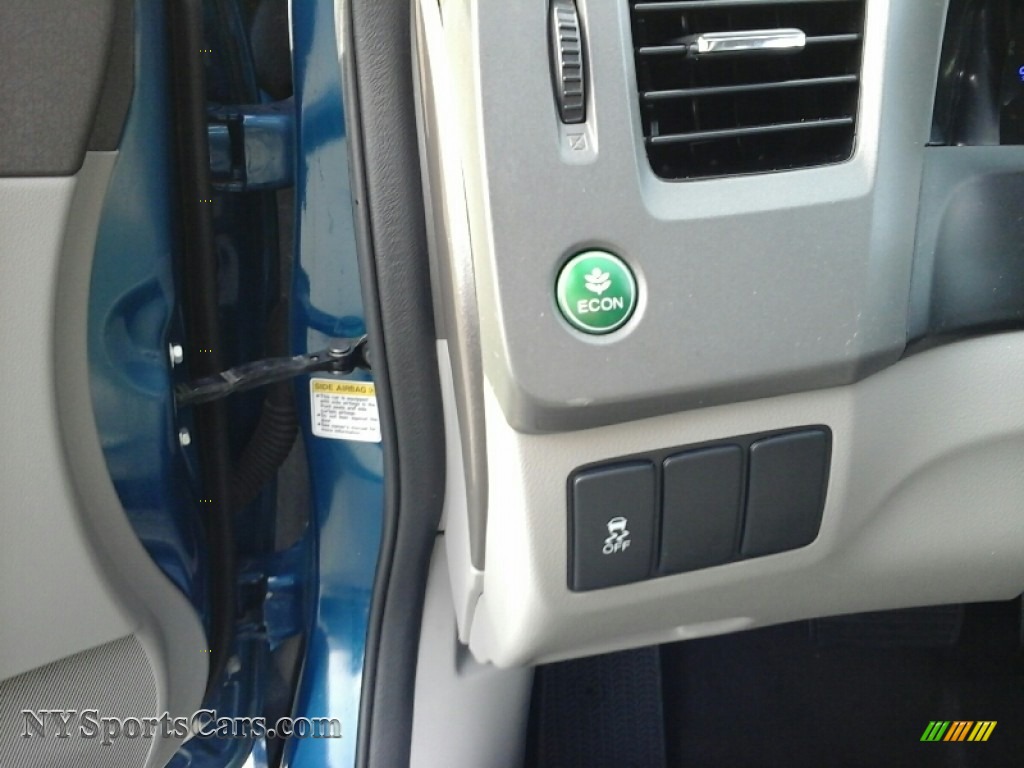 2012 Civic EX Sedan - Dyno Blue Pearl / Beige photo #21