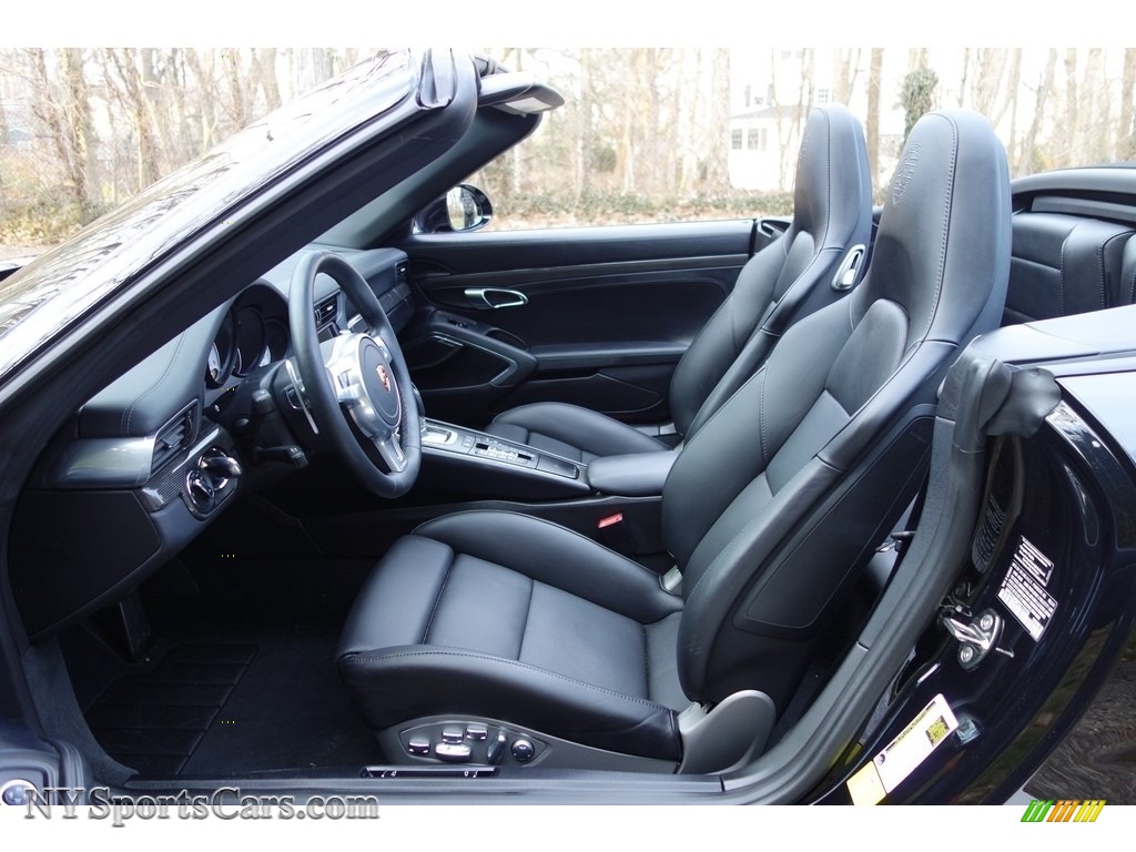 2015 911 Turbo S Cabriolet - Jet Black Metallic / Black photo #13