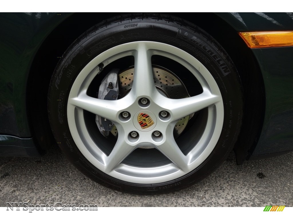 2005 911 Carrera Coupe - Dark Teal Metallic / Stone Grey photo #9