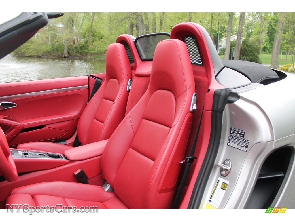 2013 Boxster S - Platinum Silver Metallic / Carrera Red Natural Leather photo #12