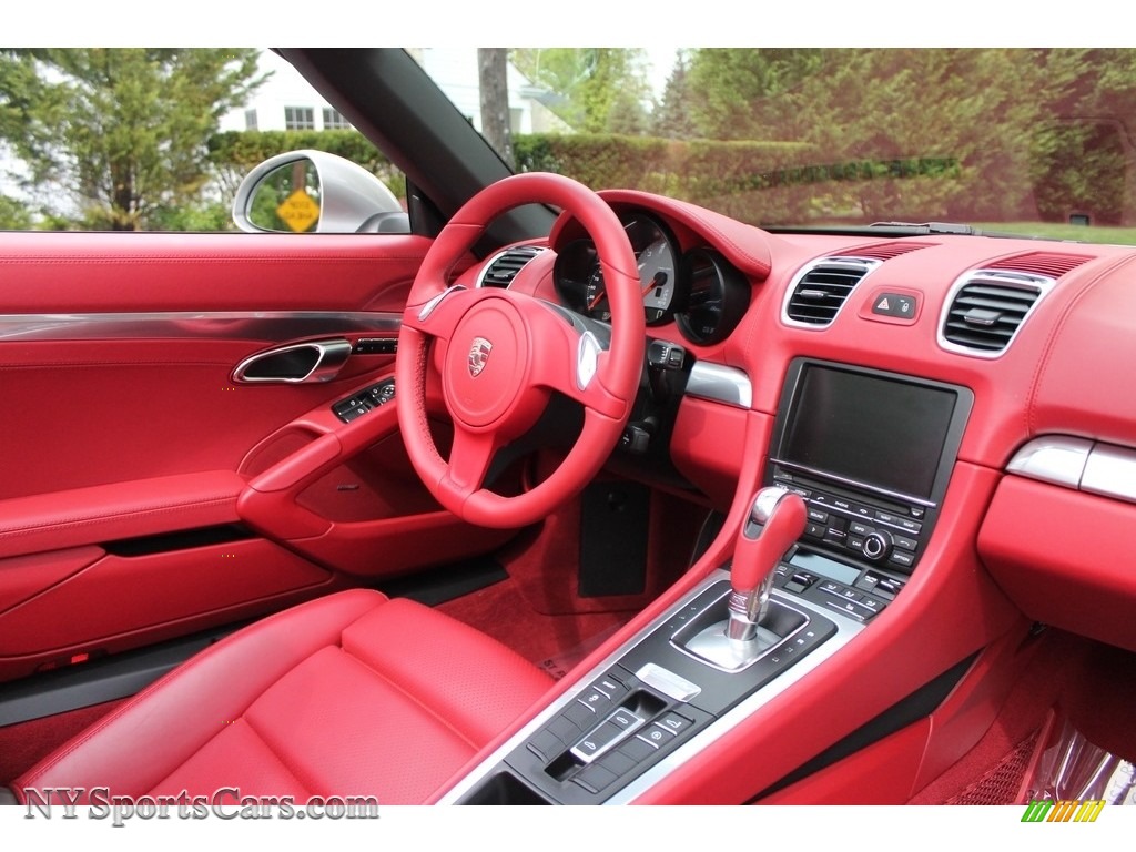 2013 Boxster S - Platinum Silver Metallic / Carrera Red Natural Leather photo #16
