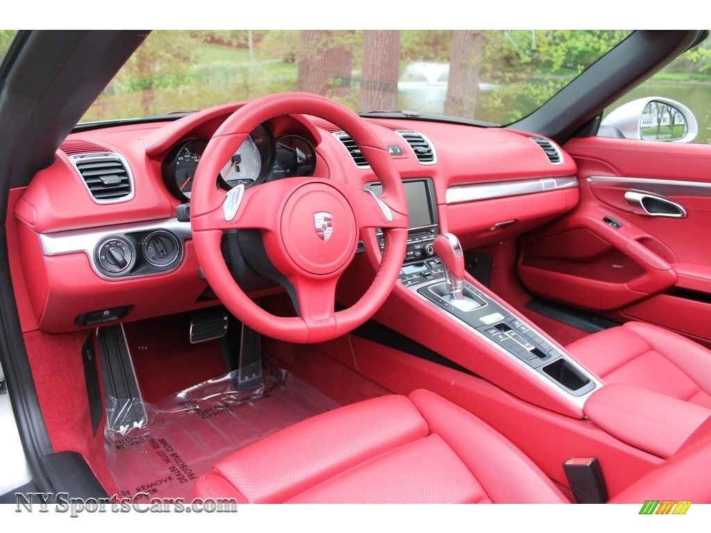 2013 Boxster S - Platinum Silver Metallic / Carrera Red Natural Leather photo #19