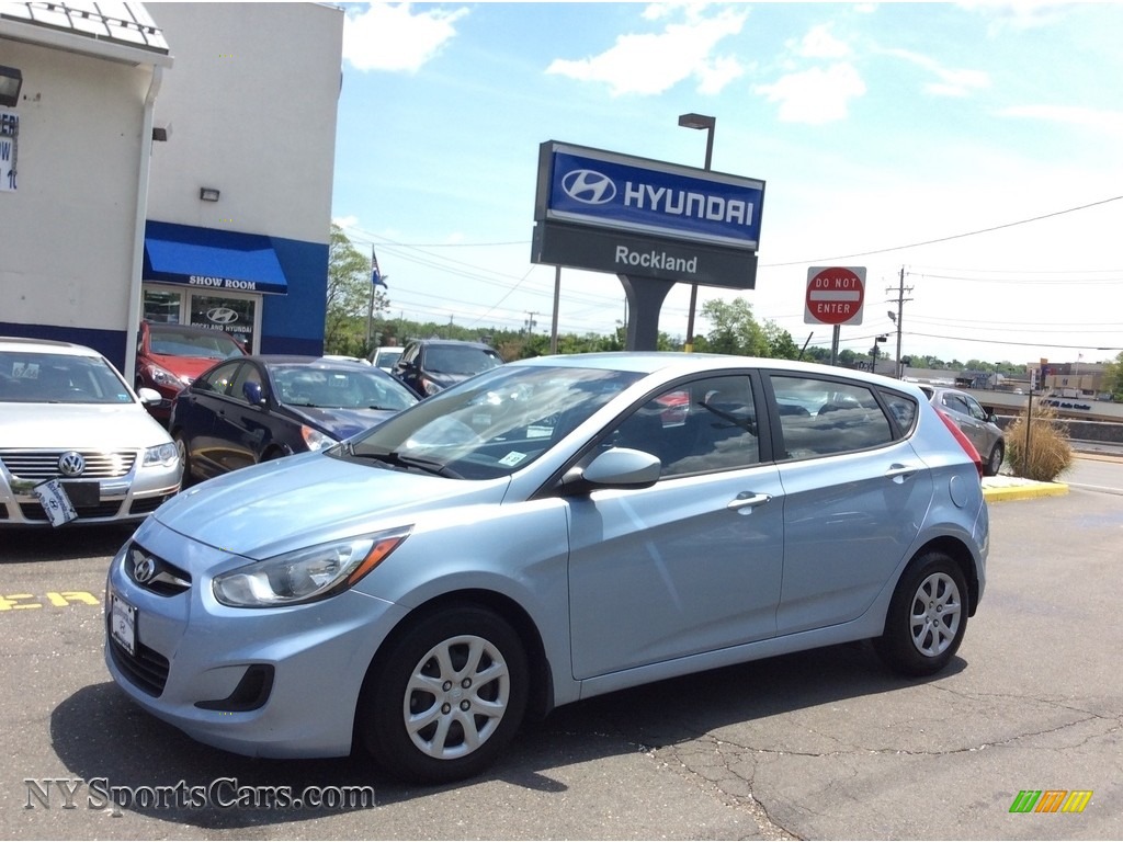 Clearwater Blue / Gray Hyundai Accent GS 5 Door