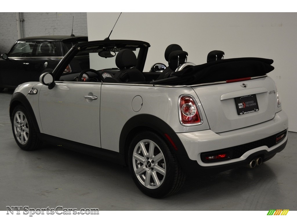 2013 Cooper S Convertible - White Silver Metallic / Carbon Black photo #5