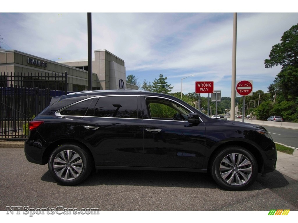 2014 MDX SH-AWD Technology - Crystal Black Pearl / Parchment photo #3