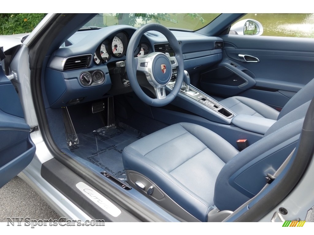 2014 911 Carrera Cabriolet - Rhodium Silver Metallic / Yachting Blue photo #11