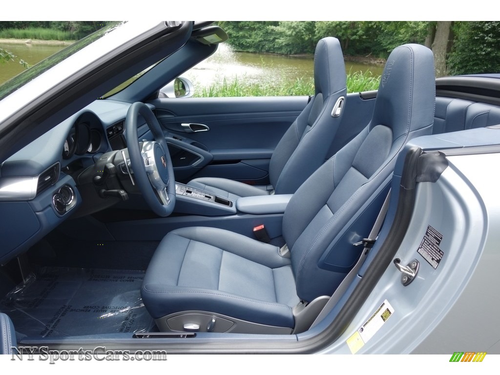 2014 911 Carrera Cabriolet - Rhodium Silver Metallic / Yachting Blue photo #12