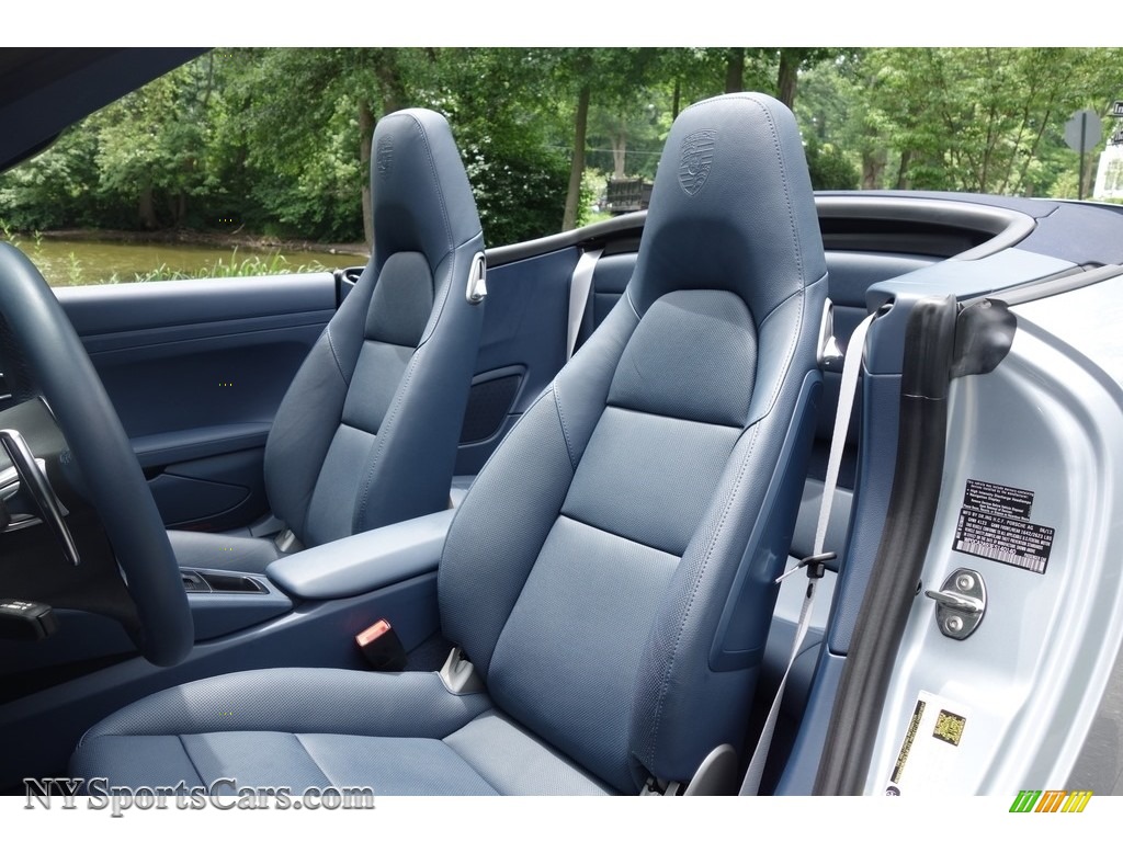 2014 911 Carrera Cabriolet - Rhodium Silver Metallic / Yachting Blue photo #13