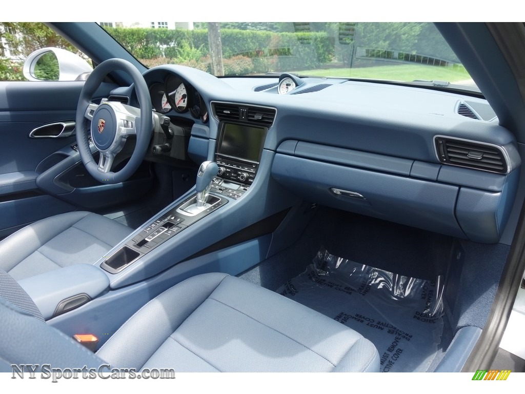 2014 911 Carrera Cabriolet - Rhodium Silver Metallic / Yachting Blue photo #15